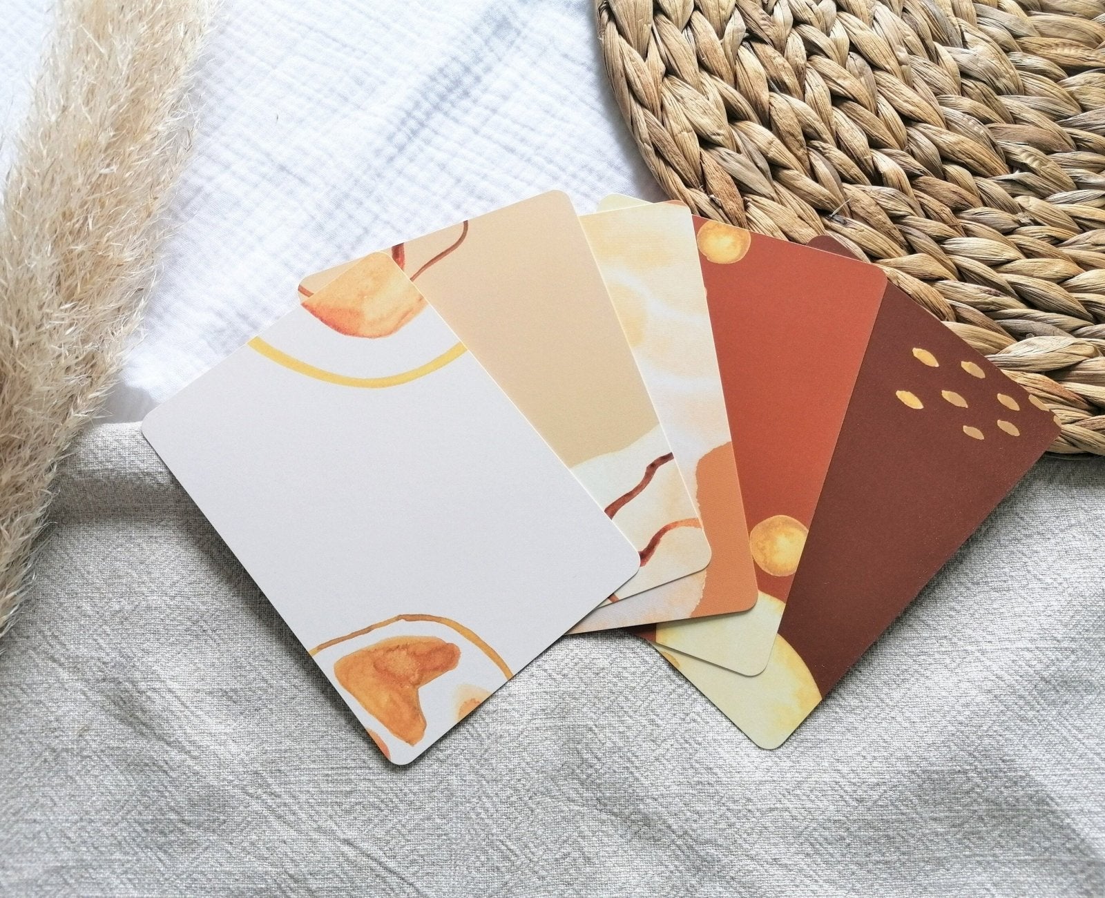 Affirmationskarten set blanko, Mindset- und Motivationskarten blanko, Achtsamkeit Karten blanko, eigene Affirmationen - HappyLuz Shop