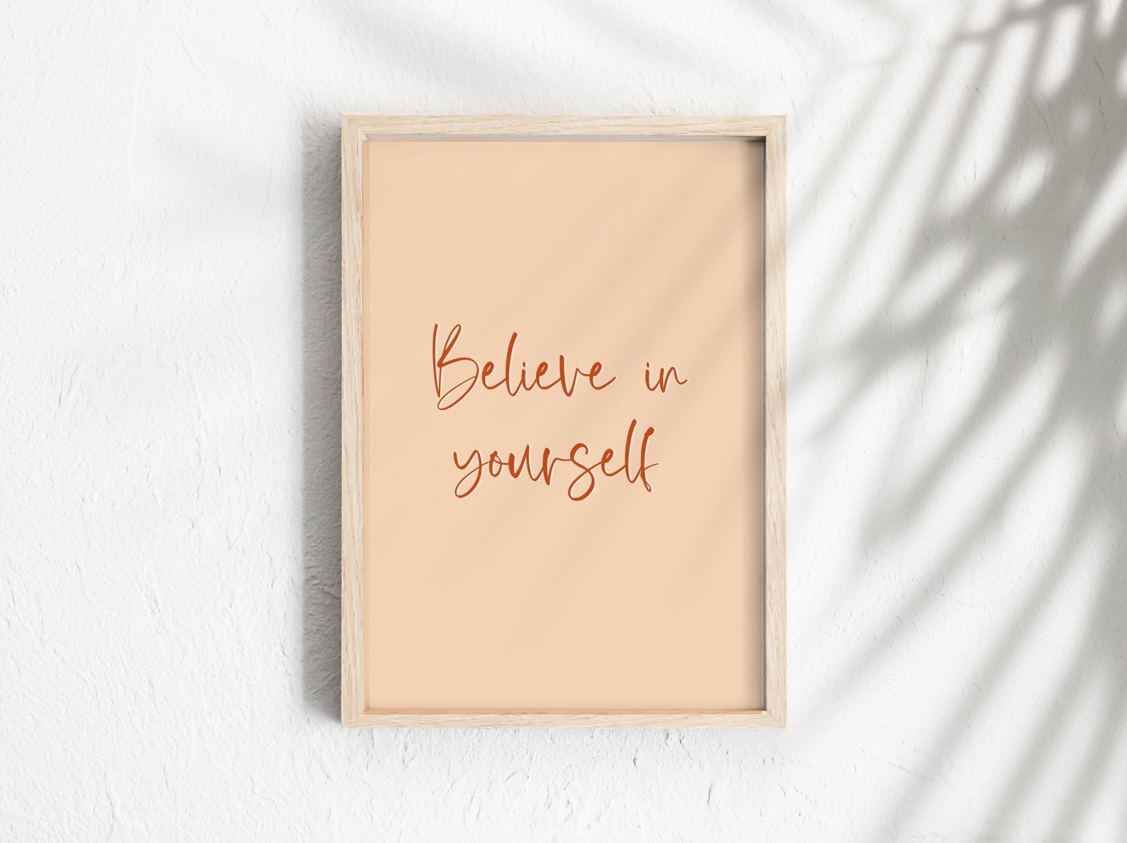 Poster Believe in yourself, Poster Selbstbewusstsein, Poster Sprüche, Poster Achtsamkeit, Yoga Poster, Affirmationsposter, Din A4 - HappyLuz Shop
