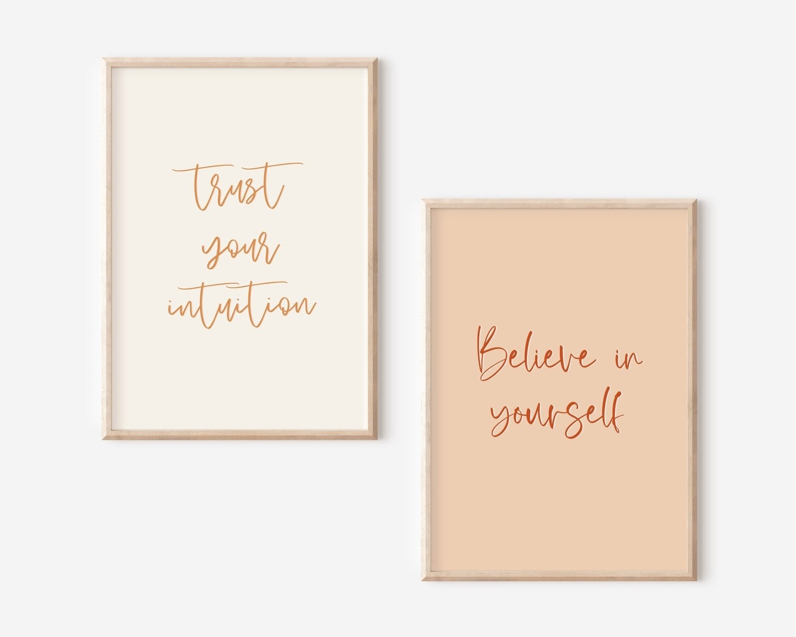 Poster Believe in yourself, Poster Selbstbewusstsein, Poster Sprüche, Poster Achtsamkeit, Yoga Poster, Affirmationsposter, Din A4 - HappyLuz Shop