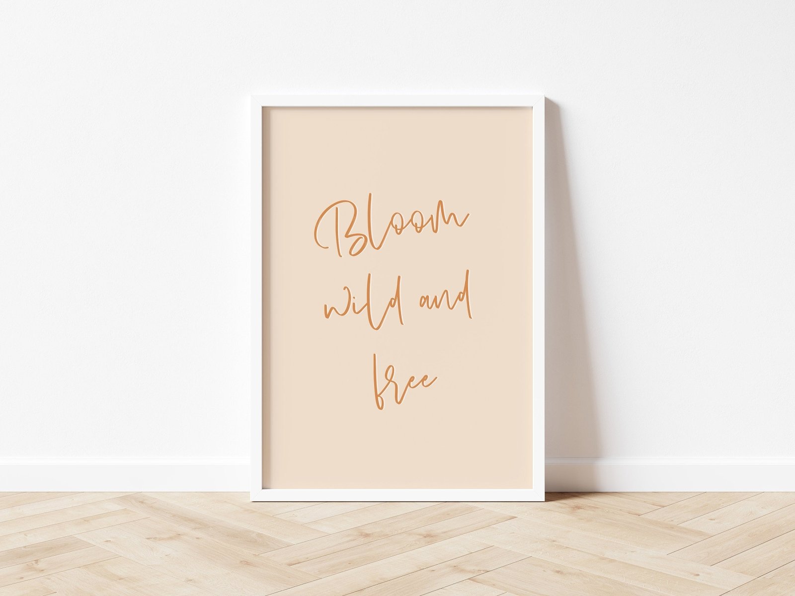 Poster Bloom wild and free, Motivation Poster Sprüche, Print, Kunstdruck, Poster Achtsamkeit, Yoga Poster, Affirmationsposter, Din A4 - HappyLuz Shop