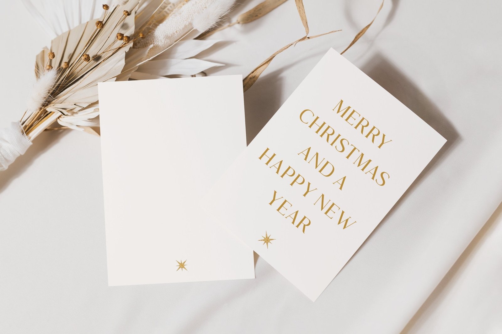 Weihnachtskarten set gold modern, Weihnachtskarte mit Umschlag, Kartenset Weihnachten 9er Set, Weihnachtspost - HappyLuz Shop